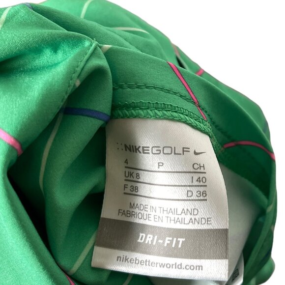 Nike Golf Reversible Skirt Womens 4 Green Plaid Shell Lightweight Preppy Active - Picture 5 of 16